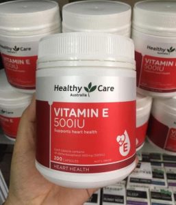thành phần Vitamin E 500IU Healthy Care mẫu mới nhất